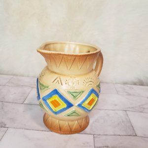 Vintage Native Inspired Pitcher Made in Japan